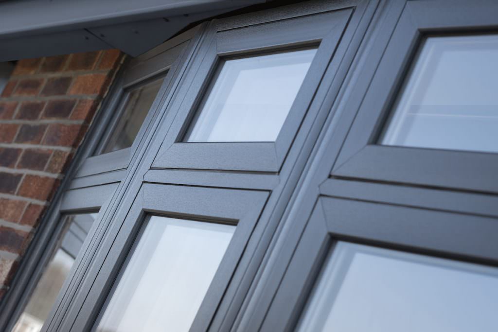 Grey UPVC Windows - Heritage Window Collection